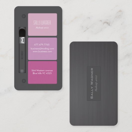 Make-upkünstler Visitenkarte (Vorne/Hinten)