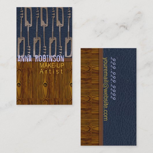 Make-upkünstler Visitenkarte (Vorne/Hinten)