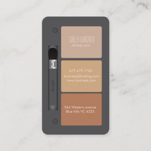 Make-upkünstler Visitenkarte (Vorderseite)