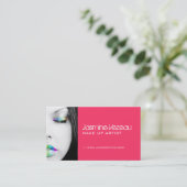 Make-upkünstler-Visitenkarten Visitenkarte (Stehend Vorderseite)