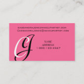 Make-upkünstler-Visitenkarten Visitenkarte (Rückseite)