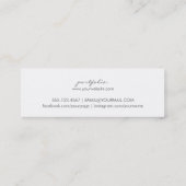 Make-upkünstler Watercolor des Chic lila Budget Mini Visitenkarte (Rückseite)