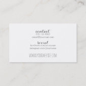 Make-upkünstler Watercolor des Chic lila Lippen Visitenkarte (Rückseite)