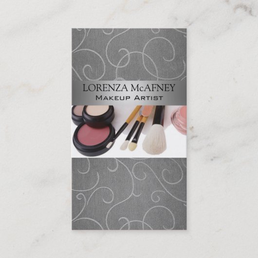 Make-upkünstlerii beruflicher Cosmetologist Visitenkarte (Vorderseite)