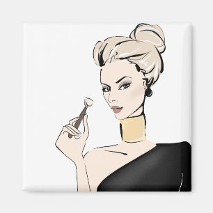 Make-upmädchen Magnet