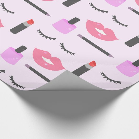 Make-upmuster Geschenkpapier (Ecke)