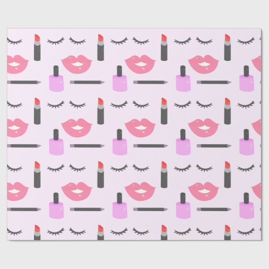 Make-upmuster Geschenkpapier (Flach)