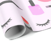 Make-upmuster Geschenkpapier (Rolleneckpunkt)