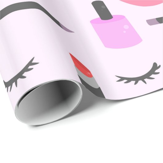 Make-upmuster Geschenkpapier (Rolleneckpunkt)