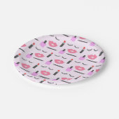 Make-upmuster Pappteller (Schrägansicht)