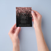 Make-upschönheits-Salon-Rosa-Glitzer-Preisliste Flyer (Gruppe)