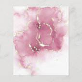 Make-upschönheits-Salon-Rosen-Glitzer-Preisliste F Flyer (Hinten)