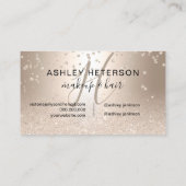 Make-upskript Confetti Chic-GoldGlitter metallisch Visitenkarte (Rückseite)