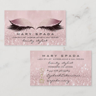 Make-upstudio-Augenbrauen-Peitschen rosa Visitenkarte