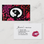Make-upVisitenkarte-Schmetterlings-Frau bunt Visitenkarte (Vorne/Hinten)