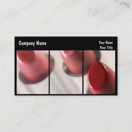 Make-upVisitenkarten Visitenkarte (Vorderseite)