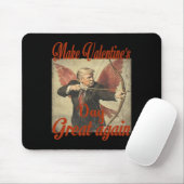 Make Valentine's Day Great Again Funny Trump Valen Mousepad (Mit Mouse)