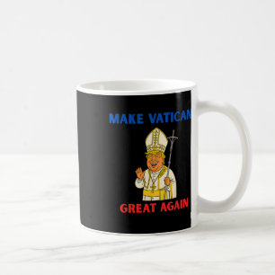 Make Vatican Great Again Lustiger Papst Trump Retr Kaffeetasse