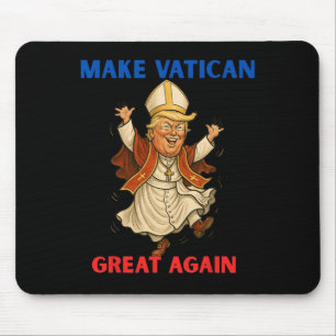 Make Vatican Great Again Lustiger Papst Trump Retr Mousepad