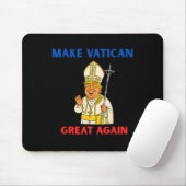 Make Vatican Great Again Lustiger Papst Trump Retr Mousepad (Mit Mouse)