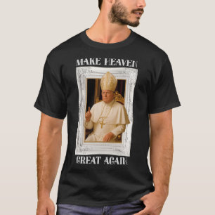 Make Vatican Great Again Lustiger Papst Trump Retr T-Shirt