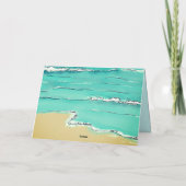 Make Waves Karte mit Platzhalter für persönlichen (Rückseite)