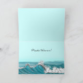 Make Waves Karte mit Platzhalter für persönlichen (Innenseite)