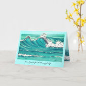 Make Waves Karte mit Platzhalter für persönlichen (Gelbe Blume)