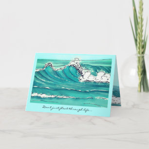 Make Waves Karte mit Platzhalter für persönlichen