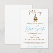 Make Way for Duckings Baby Shower Boy Einladung (Vorne/Hinten)