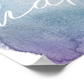 "Make Your Dreams Happen" Wasserfarben-Zitat-Poste Poster (Ecke)