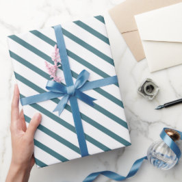 Make Your Gift Calmly Elegant in Teal Blue Geschenkpapier