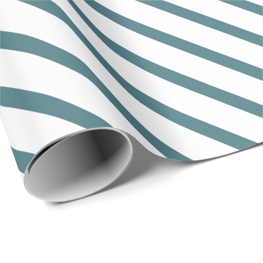 Make Your Gift Calmly Elegant in Teal Blue Geschenkpapier (Rolleneckpunkt)
