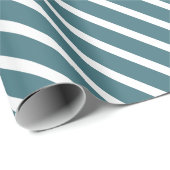 Make Your Gift Graceful in Teal Blue & White Geschenkpapier (Rolleneckpunkt)