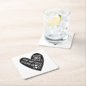 Make your Heart Pretiest thing about you Rechteckiger Pappuntersetzer (Vor Ort)