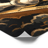 Make Your Move, Chessboard, Success Motivational Poster (Ecke)