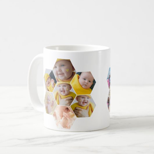 Make your own 14 photo Personalized Template Kaffeetasse (Vorderseite Links)