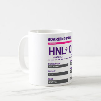 Make Your Own Boarding Pass Mug Kaffeetasse