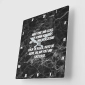 MAKE YOUR OWN CLOCK QUADRATISCHE WANDUHR (Winkel)