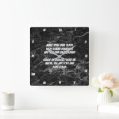 MAKE YOUR OWN CLOCK QUADRATISCHE WANDUHR (Zuhause)