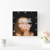 MAKE YOUR OWN CLOCK QUADRATISCHE WANDUHR (Zuhause)