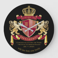 Make Your Own Coat of Arms Red Gold Lion Emblem