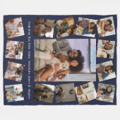 Make your own custom personalized 15 photo fleecedecke (Vorderseite (Horizontal))