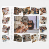 Make your own custom personalized 15 photo fleecedecke (Vorderseite (Horizontal))