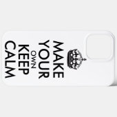 Make your own keep calm - black Case-Mate iPhone hülle (Rückseite (Horizontal))