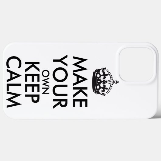 Make your own keep calm - black  Case-Mate iPhone hülle (Rückseite (Horizontal))