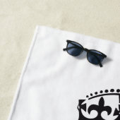 Make your own keep calm - Black Poster Strandtuch (Beispiel)