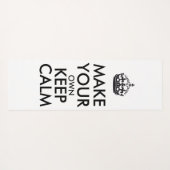 Make your own keep calm - black poster yogamatte (Rückseite (Horizontal))