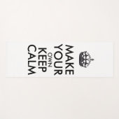 Make your own keep calm - black poster yogamatte (Vorderseite (Horizontal))