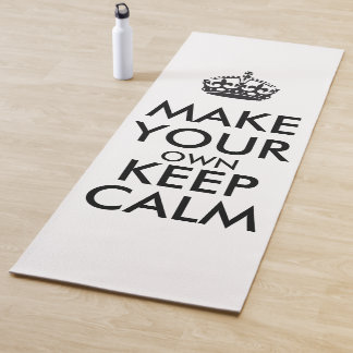 Make your own keep calm - black poster yogamatte